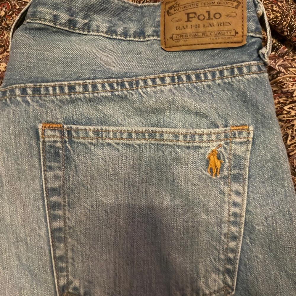 Polo Ralph Lauren Relaxed Straight Jeans | Sz 33 | Light Wash | Worn Twice